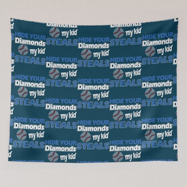 Item preview, Funny baseball softball hide your diamonds kid steals gift designed and sold by CrystalStroman.