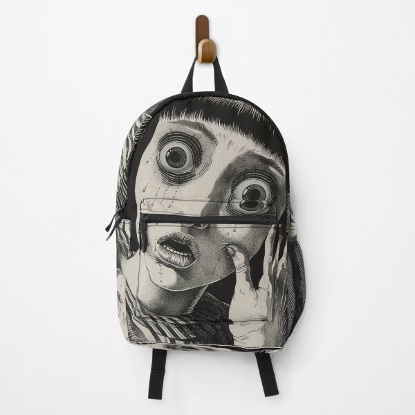 Item preview, faced - black and white horror manga anime girl designed and sold by ForsakenFrames.