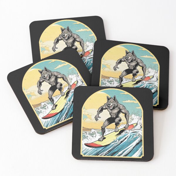 Item preview, Werewolf surfer designed and sold by Eolithic.