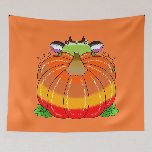 Item preview, Coolest pumpkin patch halloween vampire frog designed and sold by Quacktails.