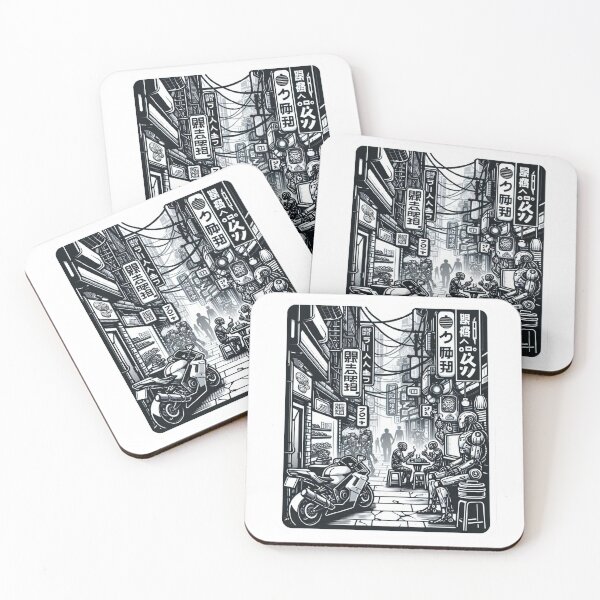 Item preview, Neon Alley: Cyberpunk Street Scene designed and sold by Stickers-4-Fun.
