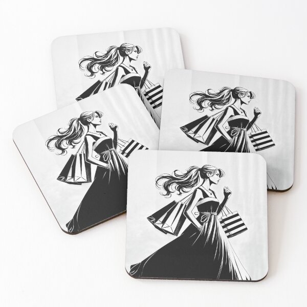 Item preview, Stylish woman shopping designed and sold by Thomas-Arts.
