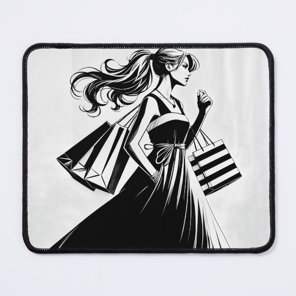 Item preview, Stylish woman shopping designed and sold by Thomas-Arts.