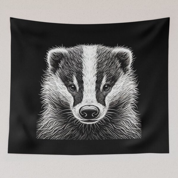 Item preview, Curious Badger designed and sold by Blink Art Studio.