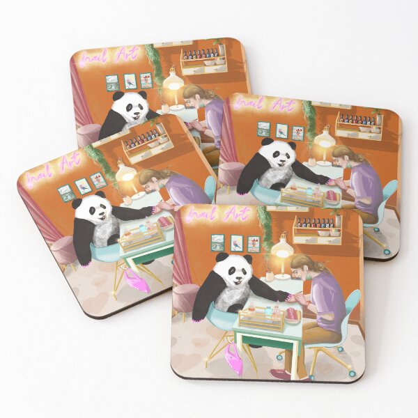 Item preview, Pampered Panda: Unique Nail Art Experience at Pandicure Salon! designed and sold by Pandositive.