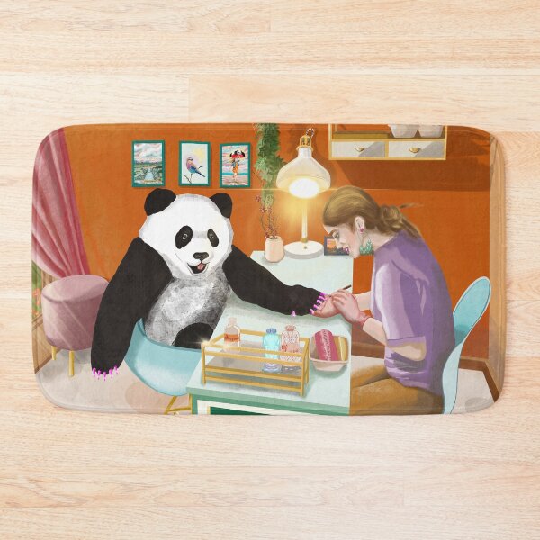 Item preview, Pampered Panda: Unique Nail Art Experience at Pandicure Salon! designed and sold by Pandositive.