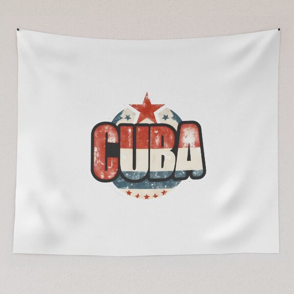 Item preview, Cuba - Vintage, Retro Logo designed and sold by Freewebnuaiart.