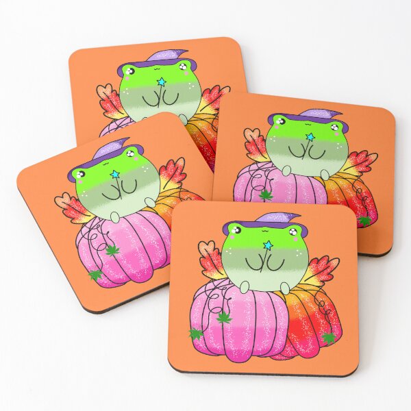 Item preview, Kawaaii adorable Coolest pumpkin patch halloween frog designed and sold by Quacktails.