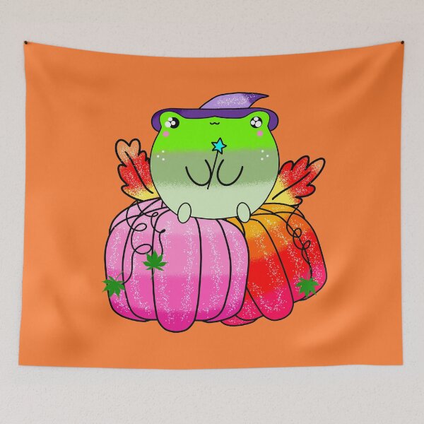 Item preview, Kawaaii adorable Coolest pumpkin patch halloween frog designed and sold by Quacktails.