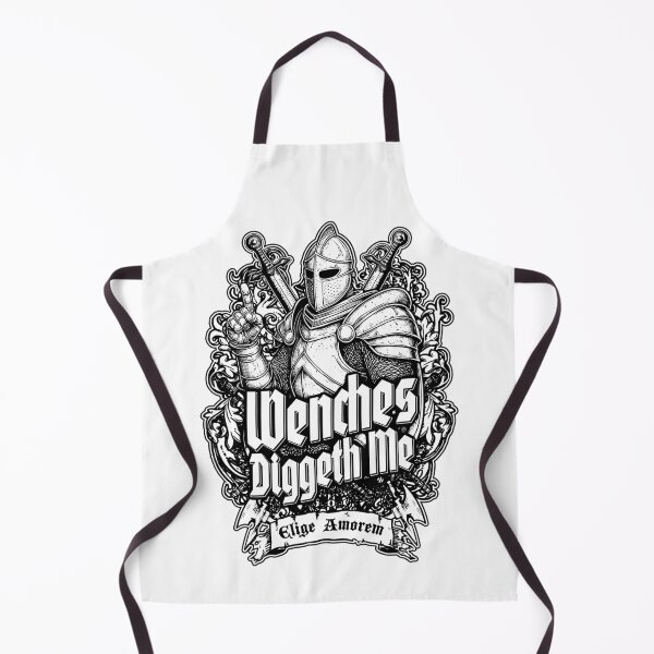 Item preview, Wenches Diggeth Me Funny Knight Medieval Jousting Crest designed and sold by GrandeDuc.