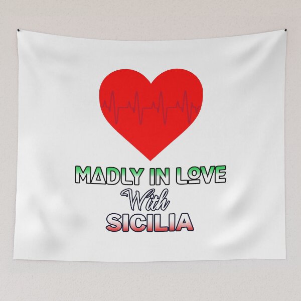 Item preview, Sicilia - Italia - Sicily - Italy - flag colors - Love designed and sold by miskaralise.