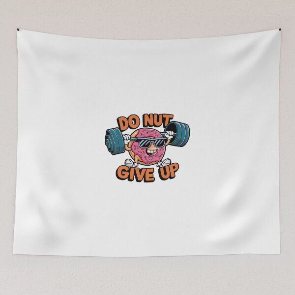 Item preview, DO NUT GIVE UP | FUNNY T-SHIRT | DONUT designed and sold by Zibis09.
