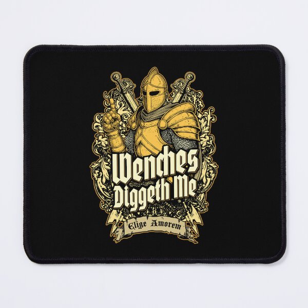 Item preview, Wenches Diggeth Me Funny Knight Medieval Jousting Crest designed and sold by GrandeDuc.