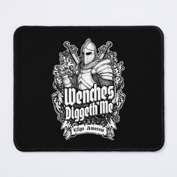 Item preview, Wenches Diggeth Me Funny Knight Medieval Jousting Crest designed and sold by GrandeDuc.