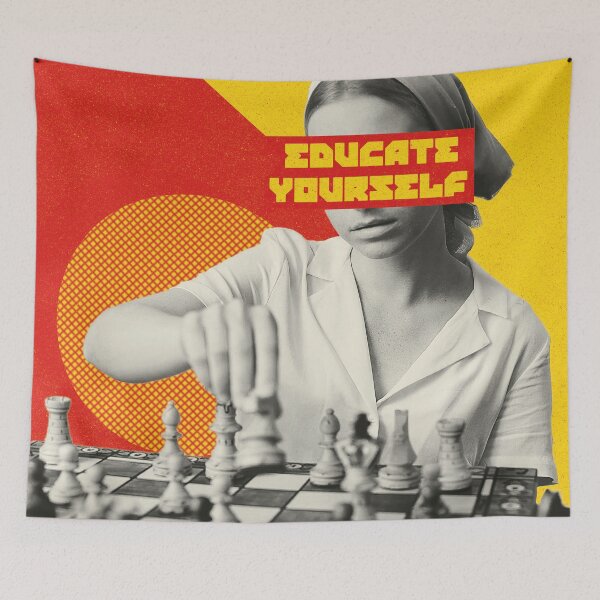 Item preview, EDUCATE YOURSELF designed and sold by ChessPropaganda.