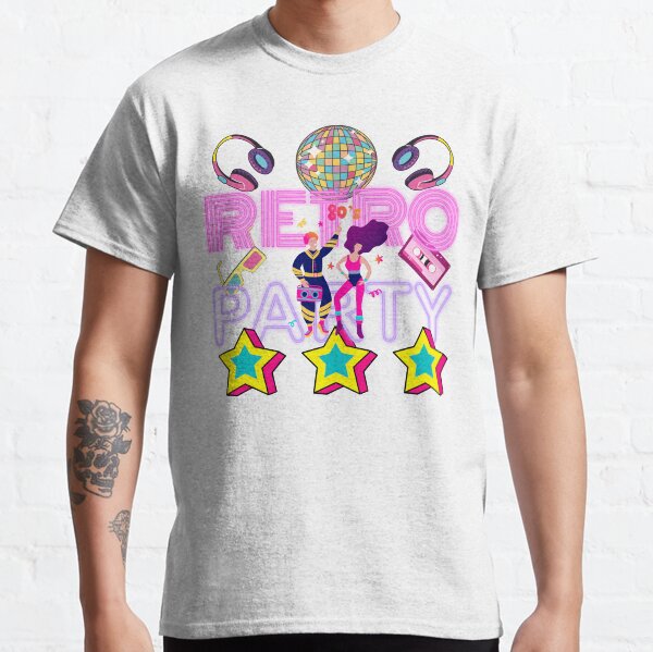 Item preview, 80s Retro Party Design - Disco Ball and Dancing Silhouette under the Stars designed and sold by DesignsbySisco.