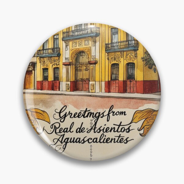 Item preview, Real de Asientos Aguascalientes México Pueblo Mágico Postal Vintage Travel designed and sold by TravelPostcardGems.