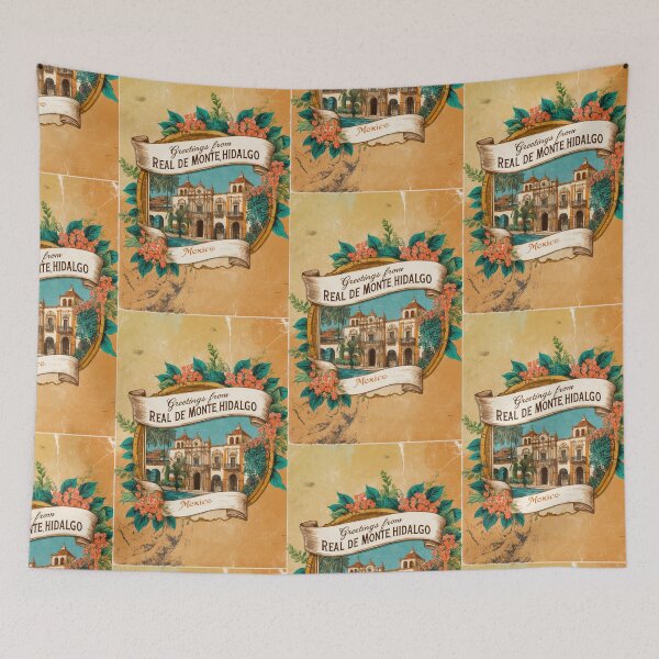 Item preview, Real de Monte Hidalgo Mexico Magic Town Postcard Vintage Travel designed and sold by TravelPostcardGems.