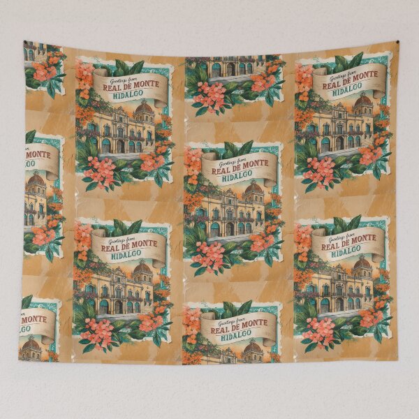Item preview, Real de Monte Hidalgo Mexico Magic Town Postcard Vintage Travel designed and sold by TravelPostcardGems.