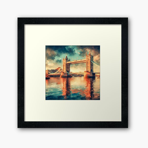 Item preview, London City Landscape Painting. Anglo Art designed and sold by SideKickCreates.