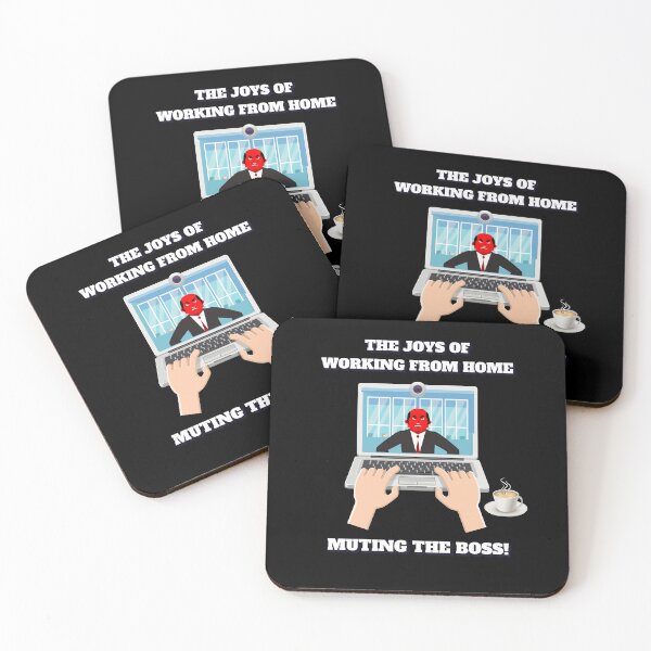 Item preview, The Joys of Working From Home - Muting The Boss! designed and sold by signshirtz.