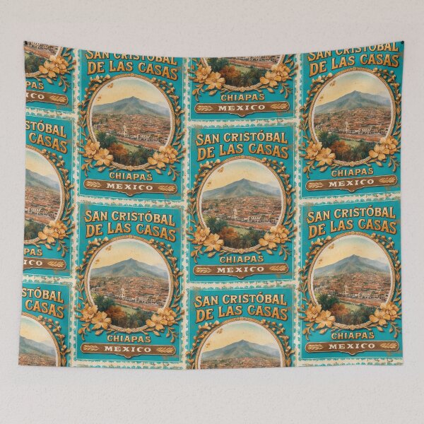 Item preview, San Cristobal de las Casas Chiapas Mexico Magic Town Postcard Vintage Travel designed and sold by TravelPostcardGems.