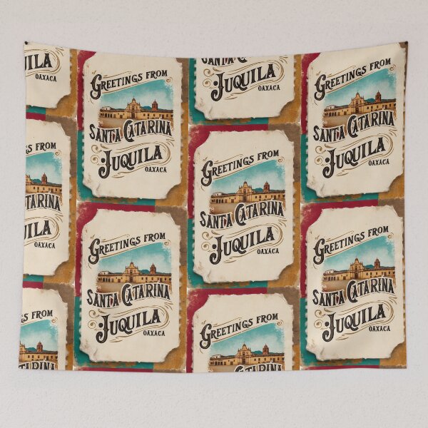 Item preview, Santa Catarina Juquila Oaxaca Mexico Magic Town Postcard Vintage Travel designed and sold by TravelPostcardGems.