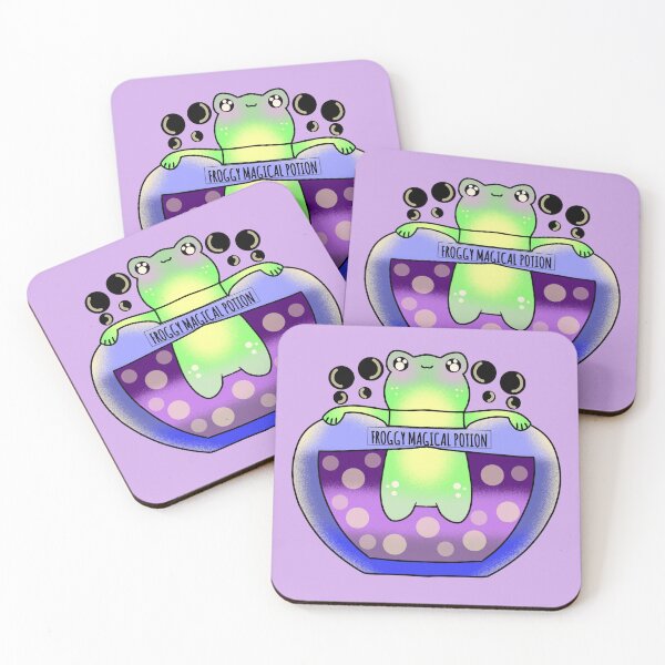 Item preview, Magic potion witchy cute halloween frog designed and sold by Quacktails.