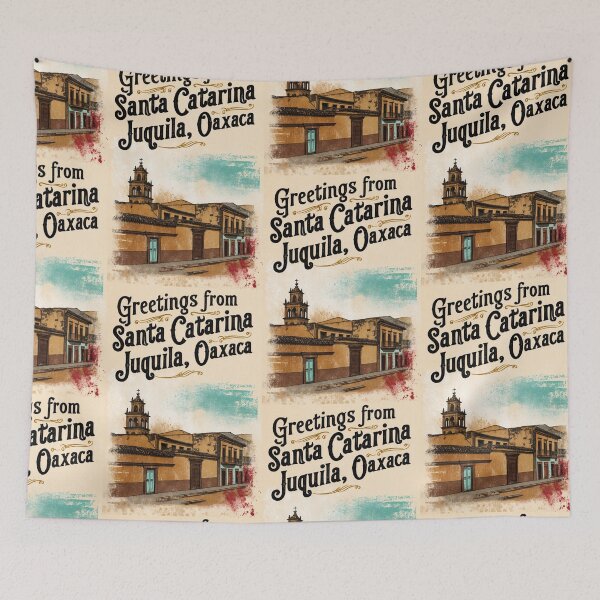 Item preview, Santa Catarina Juquila Oaxaca Mexico Magic Town Postcard Vintage Travel designed and sold by TravelPostcardGems.