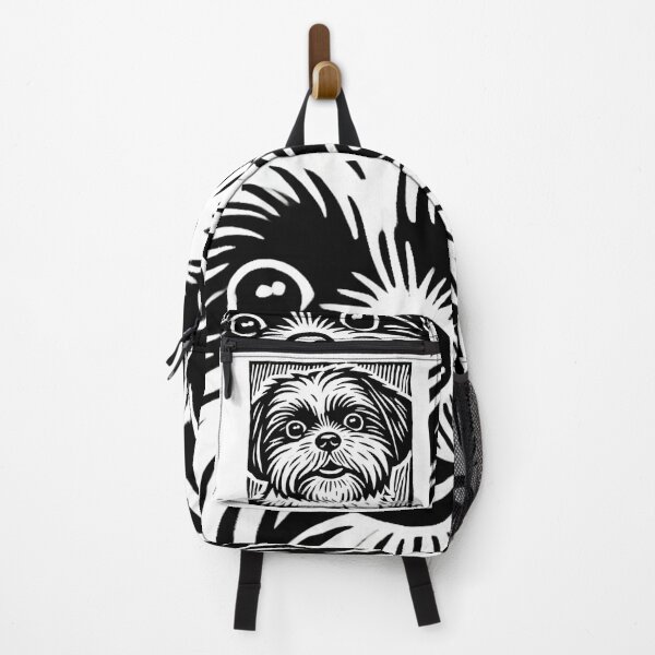 Item preview, Shih tzu dog with a black and white line designed and sold by DotLineColor.