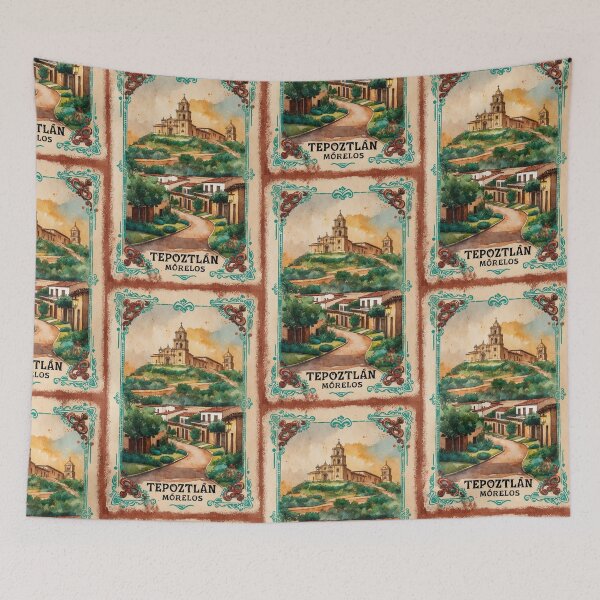 Item preview, Tepoztlan Morelos Magic Town Postcard Vintage Travel designed and sold by TravelPostcardGems.