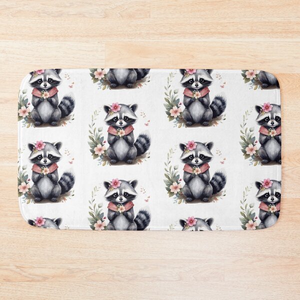Item preview, Playful Watercolor Raccoon Art designed and sold by Victoria Riabov.