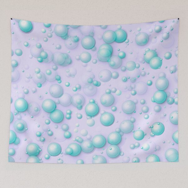 Item preview, Beautiful and dazzling 3d bubble pattern- sky blue and Lilac. designed and sold by My-fake-places.
