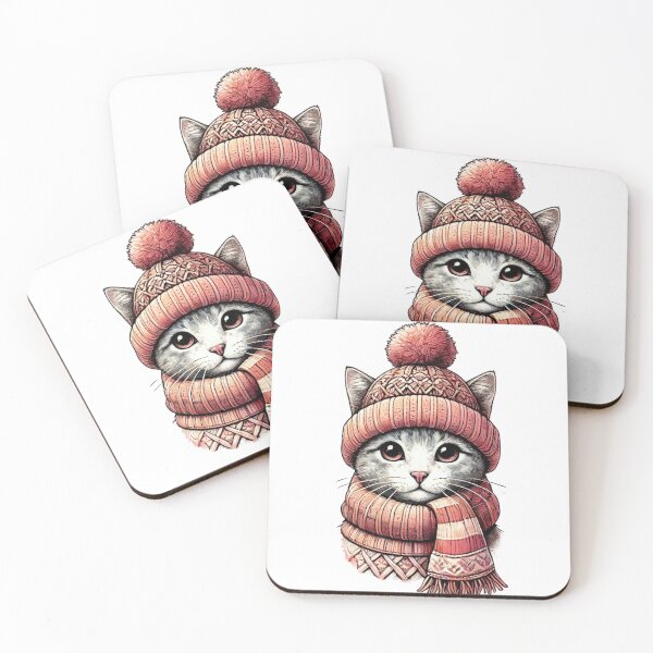 Item preview, Red Winter Kitten by Bicho Boutique designed and sold by BichoBoutique.