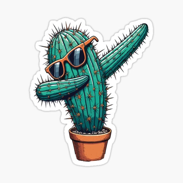 Cactus Dabbing Sunglasses Dab Dance