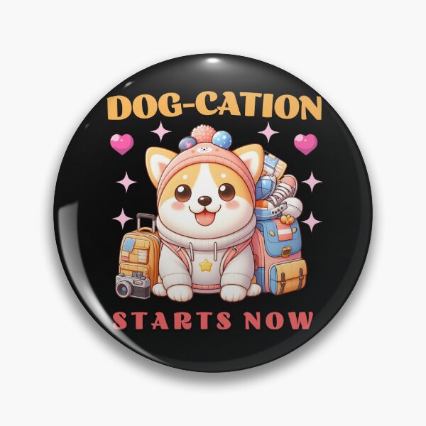Item preview, Dog-cation Ready! Cute Kawaii Dog T-Shirt designed and sold by incubhabeprints.