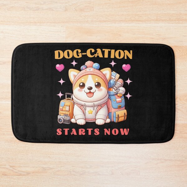 Item preview, Dog-cation Ready! Cute Kawaii Dog T-Shirt designed and sold by incubhabeprints.