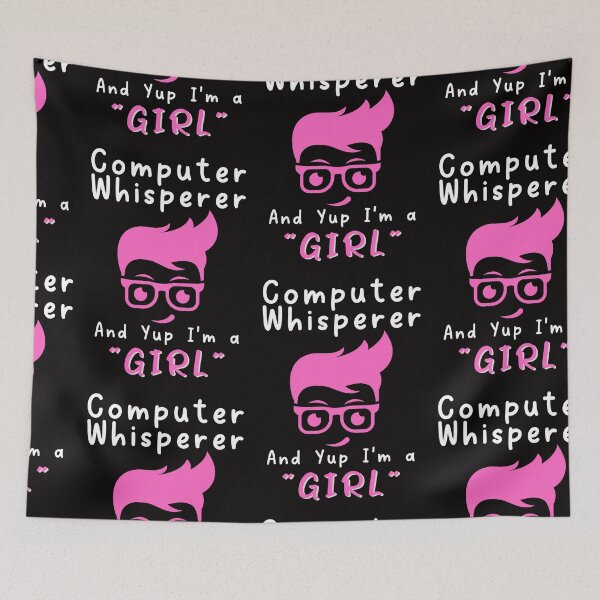 Item preview, Techie Girl, IT Girl, Computer Whisper designed and sold by SportyDogShop.