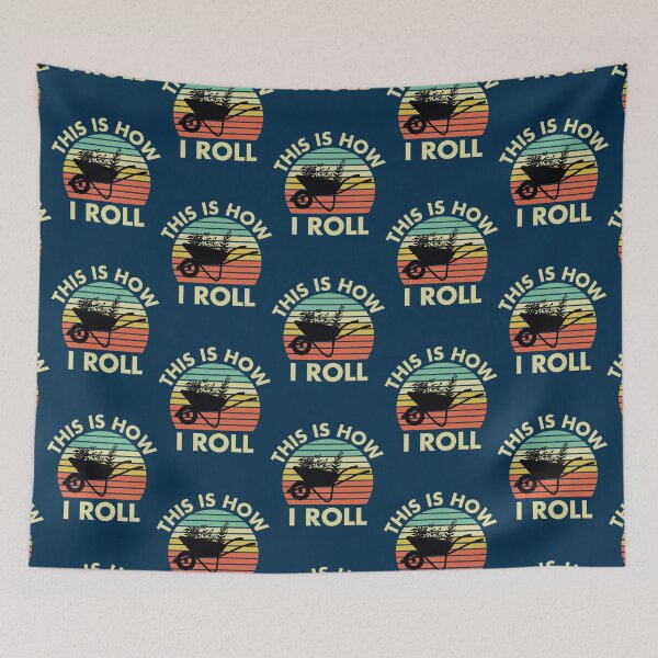 Item preview, Vintage Gardening Design - This is How I Roll - a Wheelbarrow! Active  designed and sold by kundegaston.