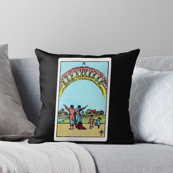 Item preview, Card #45 - Ten Of Cups - Rider Waite Smith Tarot designed and sold by ABSTRACT-IVISM.