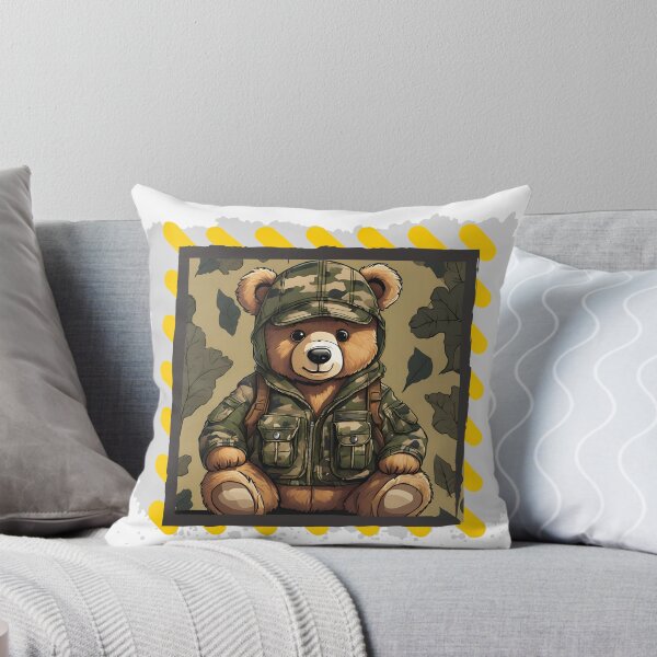 Artikelvorschau, Camouflage Teddybär - gelb entworfen und verkauft von Sakoz.