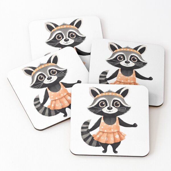 Item preview, Watercolor Raccoon in Fancy Dress designed and sold by Victoria Riabov.