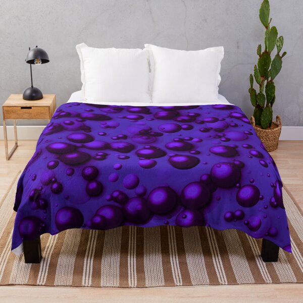 Item preview, Beautiful and dazzling 3d bubble pattern- dark deep purple and navy  designed and sold by My-fake-places.