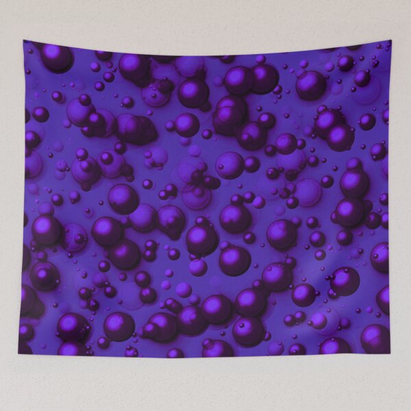 Item preview, Beautiful and dazzling 3d bubble pattern- dark deep purple and navy  designed and sold by My-fake-places.