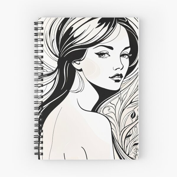 Item preview, Elegant Black and White Woman Portrait designed and sold by Jr-Mensagens.