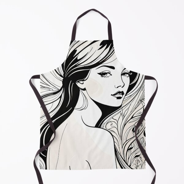 Item preview, Elegant Black and White Woman Portrait designed and sold by Jr-Mensagens.