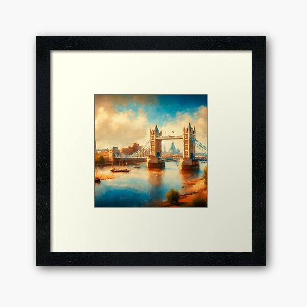 Item preview, London City Landscape Painting. Anglo Art designed and sold by SideKickCreates.