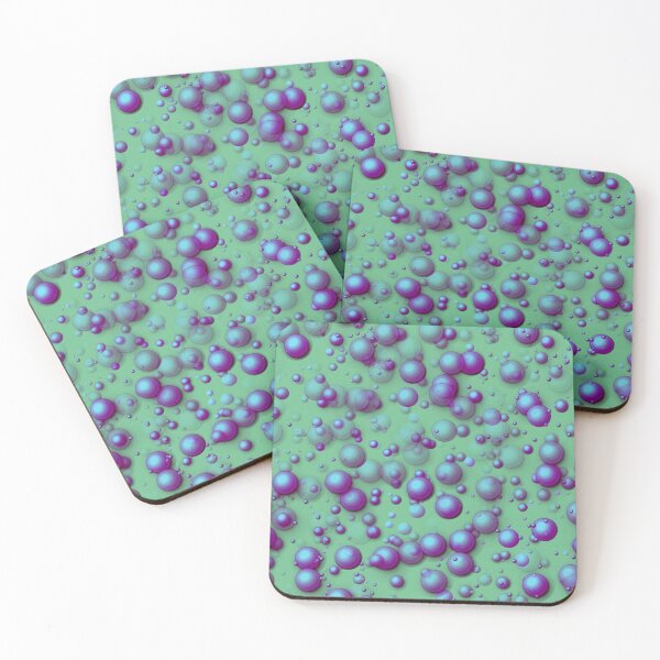 Item preview, Beautiful and dazzling 3d bubble pattern- dip mint green and purple. designed and sold by My-fake-places.