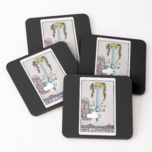 Item preview, Card #50 - Ace Of Swords - Rider Waite Smith Tarot designed and sold by ABSTRACT-IVISM.