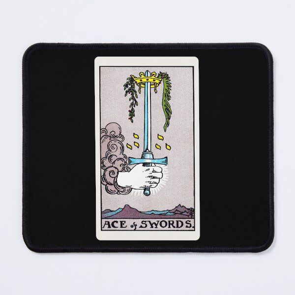 Item preview, Card #50 - Ace Of Swords - Rider Waite Smith Tarot designed and sold by ABSTRACT-IVISM.